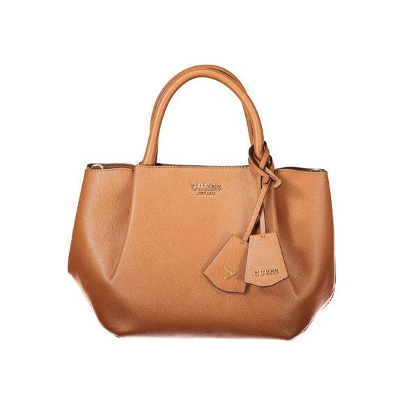 Guess Jeans Marrone Poliuretano Women Women's Handbag